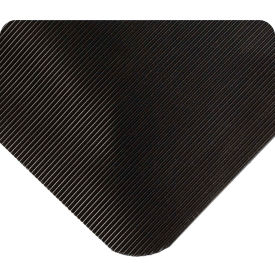 Tennesee Mat Co 431.12x3x5BK Wearwell® Corrugated SpongeCote™ Anti Fatigue Mat 1/2" Thick 3 x 5 Black image.