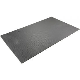 Tennesee Mat Co 475.38x3x5UNSBK Wearwell® Kushion Walk Unslotted Anti Fatigue Runner 3/8" Thick 3 x 5 Black image.