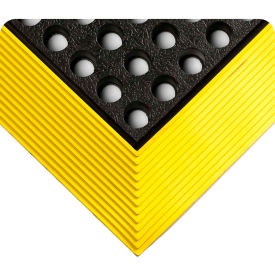 Tennesee Mat Co 476.58X3X4GRBYL Wearwell® Industrial WorkSafe® GR Drainage Mat 5/8" Thick 3 x 4 Black/Yellow Border image.