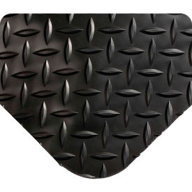 Global Industrial B2128572 Global Industrial™ Diamond-Plate Anti Fatigue Mat, 9/16" Thick, 3W x 5L, Black image.