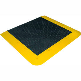 Tennesee Mat Co 552.78x42x84BYL Wearwell® ErgoDeck® No-Slip Solid Kit 7/8" Thick 7 x 3.5 Black/Yellow Border image.