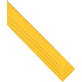 Wearwell® 24/Seven® CFR Rubber Female Edge 5/8"" Thick 3.25' Yellow