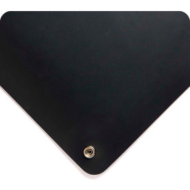 Tennesee Mat Co 785.332x3x75SMBK Wearwell® Electrically Conductive Smooth Mat 3/32" Thick 3 x 75 Black image.