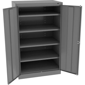 Tennsco Corp 6024-MGY Tennsco Standard All-Welded Storage Cabinet, Turn Handle, 36"Wx24"Dx60"H, Medium Gray image.