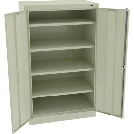 Tennsco Corp 6024-CPY Tennsco Standard All-Welded Storage Cabinet, Turn Handle, 36"Wx24"Dx60"H, Champagne Putty image.