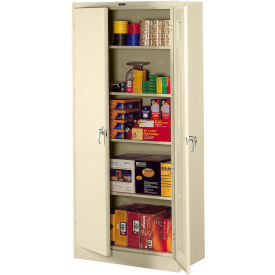 Tennsco Corp 7218DLX-CPY Tennsco Expanded Deluxe All-Welded Storage Cabinet, 36"Wx18"Dx72"H, Champagne Putty image.