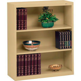 Welded Bookcase, 34-1/2"W x 13-1/2"D x 40"H, 3 Openings, Sand view 2