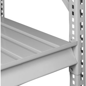 Tennsco Corp BU-4836C-LGY Tennsco Extra Shelf Level For Bulk Storage Rack, Steel Deck, 50"W x 36-1/4"D x 3-5/8"H, Light Gray image.