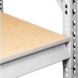 Tennsco Corp BU-4836P-LGY Tennsco Extra Shelf Level For Bulk Storage Rack, Wood Deck, 50"W x 36-1/4"D x 3-5/8"H, Light Gray image.