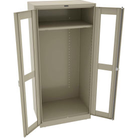 Tennsco C-Thru Deluxe Wardrobe Cabinet CVD2471-SND - Unassembled 36