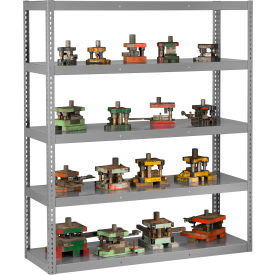 Global Industrial B2354976 Global Industrial 5 Shelf, Heavy Duty Boltless Die Shelving, Starter, 72-5/8"W x 24-5/8"D x 72"H image.