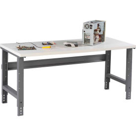 Tennsco Corp WBA-1-3048P-MGY Tennsco Adjustable Height Workbench, 48 x 30", Laminate Square Edge image.