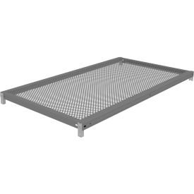 Tennsco Corp ZMPS-4224-MGY Tennsco Z-Line Additional Perforated Steel Shelf Level with Clips - 42"W x 24"D x 1-5/16"H image.