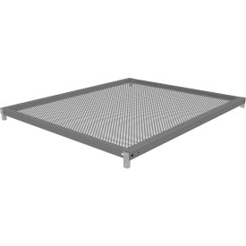 Tennsco Corp ZMPS-4236-MGY Tennsco Z-Line Additional Perforated Steel Shelf Level with Clips - 42"W x 36"D x 1-5/16"H image.