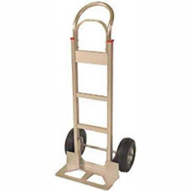 The Fairbanks Company FBAL18-10FF Fairbanks Aluminum Hand Truck FBAL18-10FF - Curved Handle - Puncture Proof Wheels - 600 Lb. Capacity image.