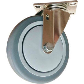 The Fairbanks Company SS-03-4-TPR Fairbanks Stainless Steel Swivel Caster SS-03-4-TPR - Thermoplastic Rubber 4" Dia. - 275 Lb. Cap. image.