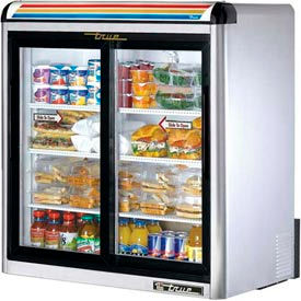 True Food Service Equipment Inc GDM-09-SQ-S-HC-LD True® GDM-9-S Countertop Refrigerated Merchandiser, Ss - 36-1/8"W X 22-3/8"D image.