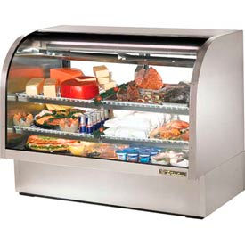 True Food Service Equipment Inc TCGG-60-S-LD True® TCGG-60-S Curved Glass Deli Case - 60-1/4"W X 35-1/4"D X 47-3/4"H image.