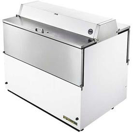 True Food Service Equipment Inc TMC-49-DS-SS-HC True® TMC-49-DS-SS-HC Mobile Milk Cooler 12 Crates Dual Sided - 49"W X 33-3/8"D image.