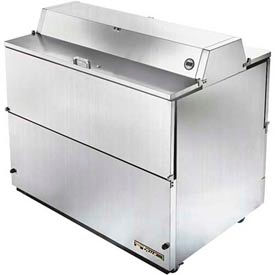 True Food Service Equipment Inc TMC-49-S-DS-SS-HC True® TMC-49-S-DS-SS-HC Mobile Milk Cooler 12 Crates Dual Sided - 49"W X 33-3/8"D image.