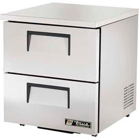 True Food Service Equipment Inc TUC-27D-2-LP-HC Low Pro. Undercounter Refrigerator 33 38°F 27-5/8"W x 30-1/8"D TUC-27D-2-LP image.