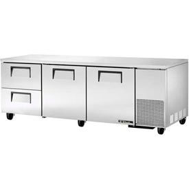True Food Service Equipment Inc TUC-93D-2-HC Deep Undercounter Refrigerator 33 - 38°F - 93-1/4"W x 32-1/4"D - TUC-93D-2 image.