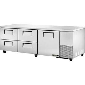 True Food Service Equipment Inc TUC-93D-4-HC Deep Undercounter Refrigerator 33 - 38°F - 93-1/4"W x 32-1/4"D - TUC-93D-4 image.