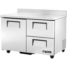 True Food Service Equipment Inc TWT-48D-2-HC Work Top Refrigerator 2 Section - 48-3/8"W x 30-1/8"D x 33-3/8"H - TWT-48-D-2 image.