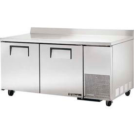 True Food Service Equipment Inc TWT-67-HC Deep Work Top Refrigerator 2 Section - 67-1/4"W x 32-5/8"D x 33-3/8"H - TWT-67 image.