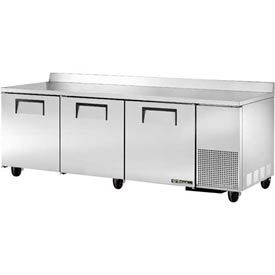 True Food Service Equipment Inc TWT-93-HC Deep Work Top Refrigerator 3 Section - 93-1/4"W x 32-3/8"D x 33-3/8"H - TWT-93 image.