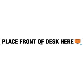 Global Industrial 670506 Global Industrial™ Place Front of Desk Here Floor Sign, 36"W x 3H, Adhesive  image.