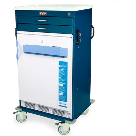 Harloff Company VF4250K-AC Harloff Mobile Vaccine Storage Cart with 3.2 Cu. Ft. Freezer, 2 Drawers image.