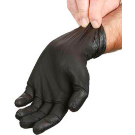 Industrial Grade Nitrile Gloves Powder-Free Black X-Large 100/Box GNPR-XL-1-K
