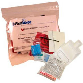 Think Safe Inc BP001 First Voice™ Basic Bloodborne Pathogen Clean-Up Kit, Polybag image.