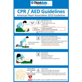 Think Safe Inc POSTER-3 First Voice™ CPR/AED Poster Set, 8" X 10", 2/Pack image.