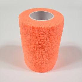 Think Safe Inc TS-3183-10O First Voice™ 3" x 5 Yards Self Adhesive Bandage, Latex , Orange, Pack of 10 image.