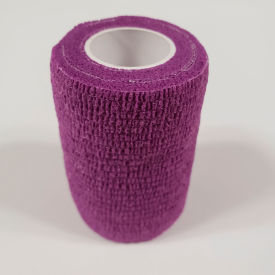 Think Safe Inc TS-3183-10P First Voice™ 3" x 5 Yards Self Adhesive Bandage, Latex , Dark Purple, Pack of 10 image.