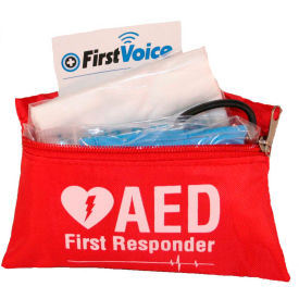 Think Safe Inc V18112 First Voice™ Basic AED Responder Kit with Nylon Bag image.