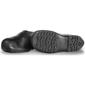 Tingley Rubber Corporation 1350.LG Tingley® 1350 Winter-Tuff® Ice Traction Stretch Overshoes, Black, Studded Outsole, Large image.