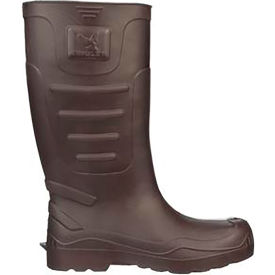 Tingley Rubber Corporation 21144.06 Airgo™ Ultra Lightweight Knee Boot, Mens Size 6, 15"H, Plain Toe, Cleated Outsole, Brown image.