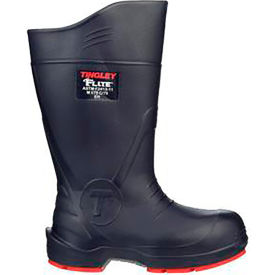 Tingley Rubber Corporation 26256.04 Flite® Knee Boot, Size 4, 15"H, Composite Toe, Chevron-Plus® Outsole, Blue W/ Red Sole image.