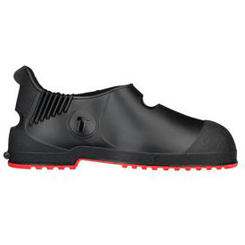 Tingley Rubber Corporation 45811.2X Workbrutes® G2 PVC Overshoe, Size 2XL, 5.5"H, Cleated Outsole, Black With Red Sole image.