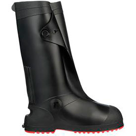 Tingley Rubber Corporation 45850.2X Workbrutes® G2 PVC Overshoe, Size 2XL, 17"H, Cleated Outsole, Black With Black Sole image.