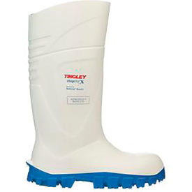 Tingley Rubber Corporation 77258.06 Steplite® X Knee Boot, Mens Size 6, 15"H, Steel Toe, Cleated Outsole, White image.