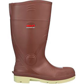 Tingley Rubber Corporation 93155.04 Premier G2® Knee Boot, Mens Size 4, 15"H, Plain Toe, Chevron Plus® Outsole, Brick Red image.