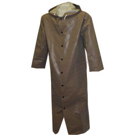 Tingley Rubber Corporation C12168.4X Tingley® C12168 Magnaprene™ Storm Fly Front Hooded Coat, Green, 60", 4XL image.