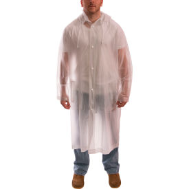 Tuff-Enuff™ Rain Coat Detachable Hood PVC M Clear