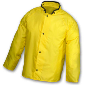 Tingley Rubber Corporation J21207.2X Tingley® J21207 Eagle™ Storm Fly Front Jacket, Yellow, Hood Snaps, 2XL image.