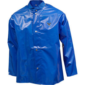 Tingley Rubber Corporation J22201.SM Tingley® J22201 Iron Eagle® Storm Fly Front Jacket, Blue, Hood Snaps, Small image.