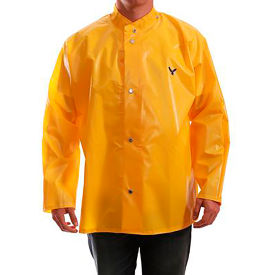 Tingley Rubber Corporation J22207.XS Iron Eagle® Rain Jacket, Size Mens Extra Small, Storm Fly Front, Hood Snaps, Gold image.